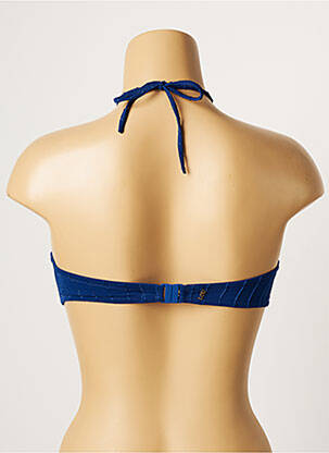 Sutien de costum de baie elasticitate top sutien modelat albastru LOU femeie
