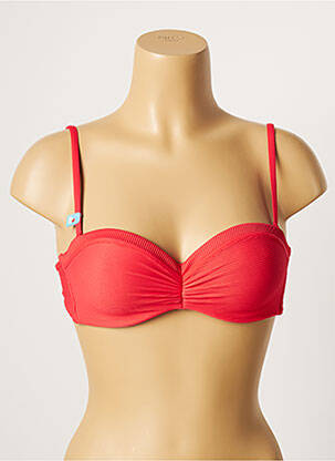 Sutien de costum de baie elasticitate top bentiță roz CHERRY BEACH femeie