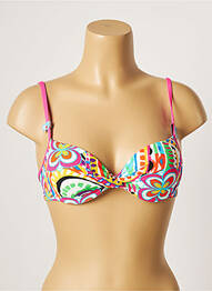 Sutien de costum de baie elasticitate top sutien modelat roz CHERRY BEACH femme