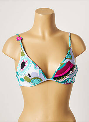 Sutien de costum de baie elasticitate top sutien modelat albastru CHERRY BEACH femeie
