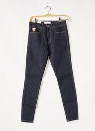 Blugi skinny albastru APRIL 77 femeie