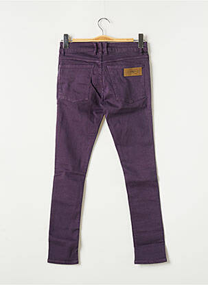 Blugi skinny țesătură brută mărime normală violet APRIL 77 femeie