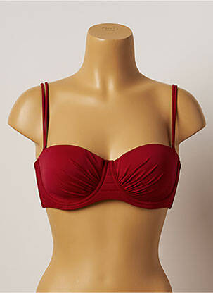 Sutien de costum de baie top sutien modelat top sutien modelat roșu BELCOR femeie