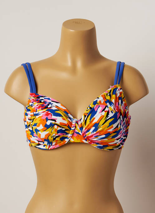 Sutien de costum de baie sutien cupe întregi cu decolteu înalt sutien cupe întregi cu decolteu înalt albastru BESTFORM femme