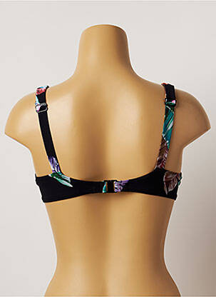 Sutien de costum de baie elasticitate sutien cupe întregi cu decolteu înalt negru BELCOR femeie