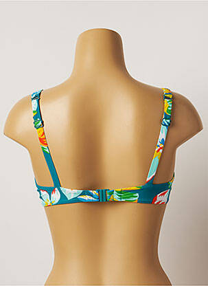 Sutien de costum de baie elasticitate sutien cupe întregi cu decolteu înalt verde BELCOR femeie