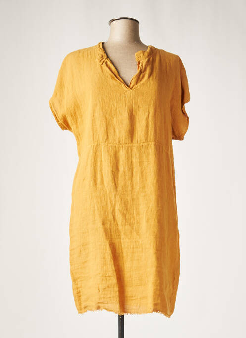 Rochie midi portocaliu LAUREN VIDAL femeie