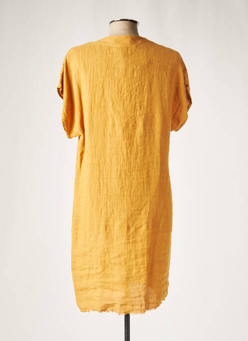 Rochie midi portocaliu LAUREN VIDAL femeie