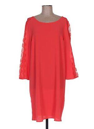 Rochie midi mâneci 3/4 mâneci 3/4 roșu BEST MOUNTAIN femeie