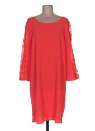 Rochie midi mâneci 3/4 mâneci 3/4 roșu BEST MOUNTAIN femeie