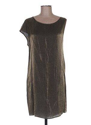 Rochie scurtă croială fluidă fără mâneci verde SISLEY femeie