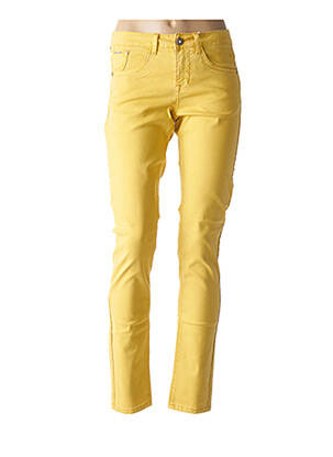 Pantalon slim galben CREAM femeie