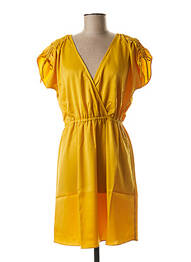 Rochie midi galben LES P'TITES BOMBES femeie
