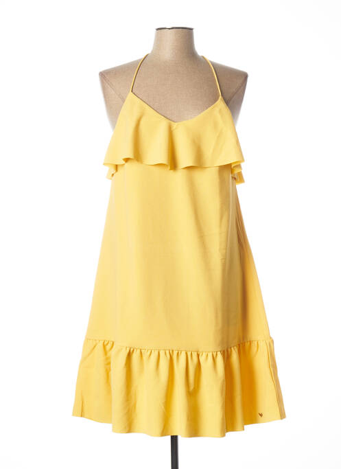 Rochie midi galben LES P'TITES BOMBES femeie