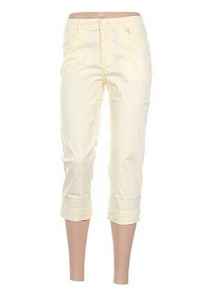 Pantalon trei sferturi galben YOULINE femeie