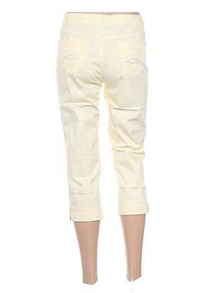 Pantalon trei sferturi galben YOULINE femeie