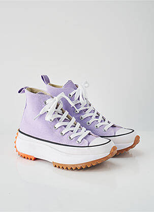 Adidași platformă toc de 4 la 6 cm violet CONVERSE femeie