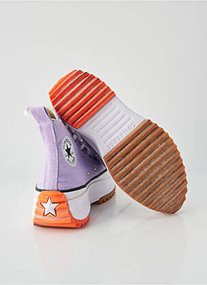 Adidași platformă toc de 4 la 6 cm violet CONVERSE femeie
