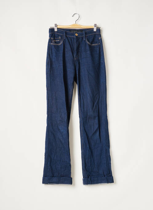 Blugi cu croială dreaptă albastru GUESS femeie