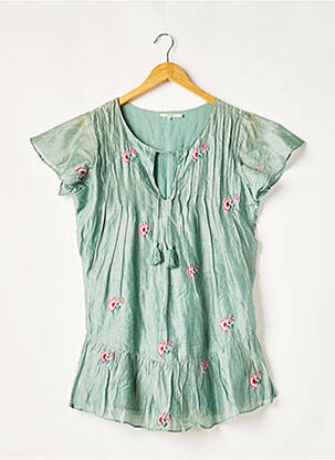 Tunică mâneci scurte verde TULAROSA femeie