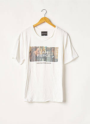 Tricou bej KRISTINA FIDELSKAYA femeie