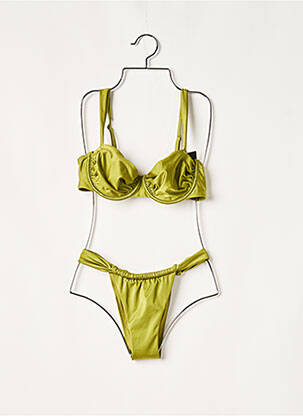 Costum de baie din două piese elasticitate verde HUNKEMOLLER femeie