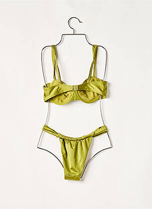 Costum de baie din două piese elasticitate verde HUNKEMOLLER femeie