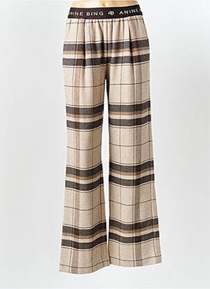 Pantalon drept bej ANINE BING femeie