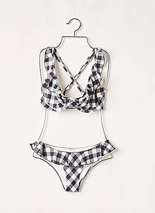 Costum de baie din două piese elasticitate negru FREYA femeie