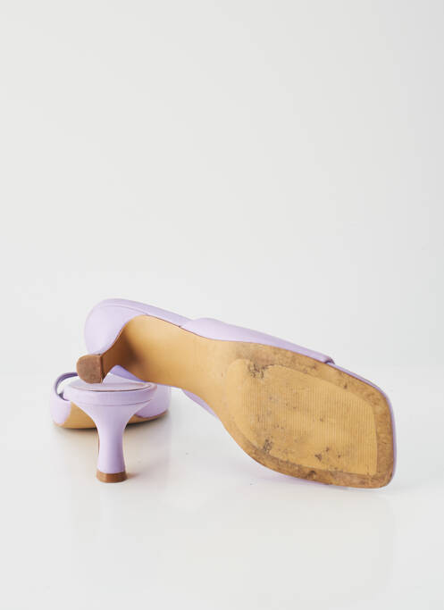 Mulete/Saboți violet MANGO femeie