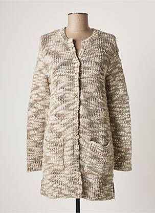 Vestă cu mâneci lungi verde ONE STEP femeie