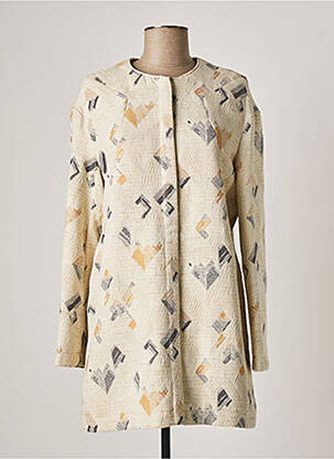 Palton lung galben ONE STEP femeie