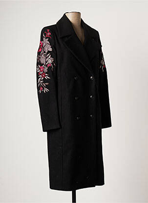 Palton lung negru ONE STEP femeie