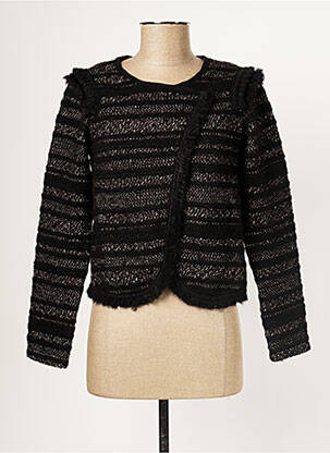Jachete casual guler rotund negru ONE STEP femeie