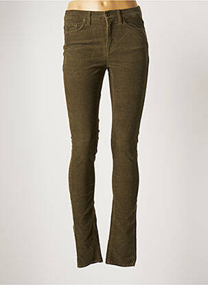 Pantalon slim elasticitate mărime normală verde GANT femeie