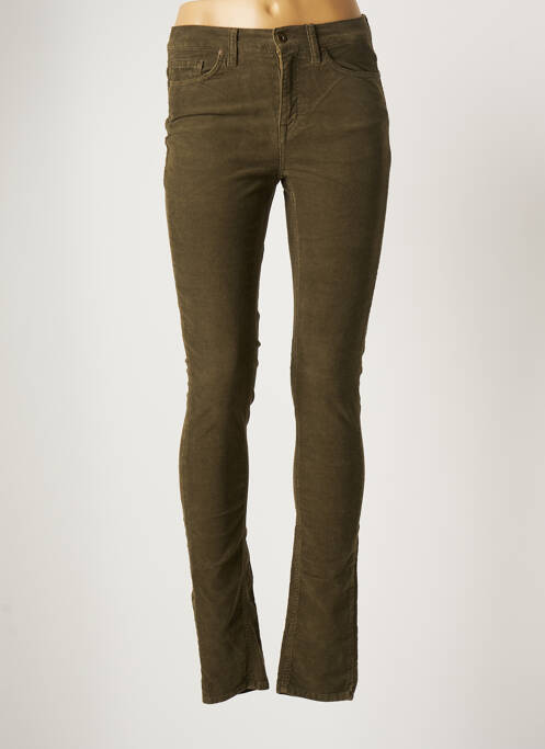 Pantalon slim verde GANT femeie