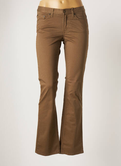 Pantalon evazat elasticitate mărime normală maro GANT femme