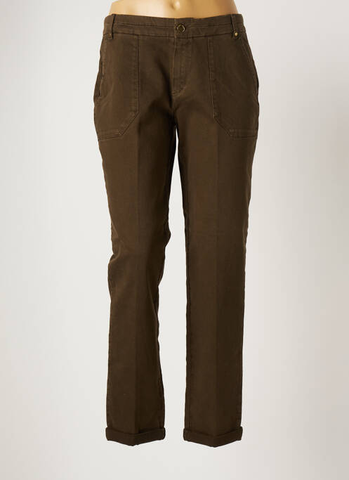 Pantalon chino maro ONE STEP femeie