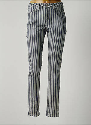 Pantalon slim albastru C'EST BEAU LA VIE femeie