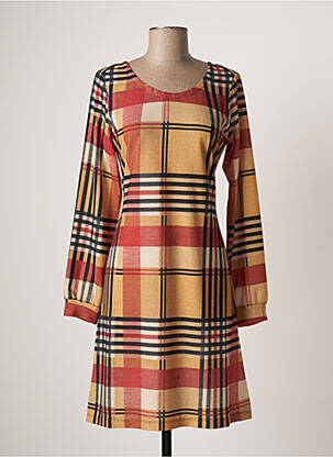 Rochie midi portocaliu LO! LES FILLES femeie