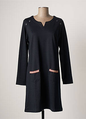 Rochie scurtă mâneci lungi mâneci lungi albastru THALASSA femeie