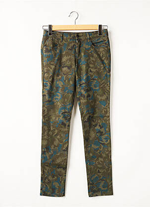 Pantalon slim talie joasă talie joasă verde REIKO femeie