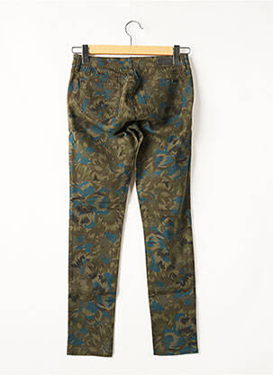 Pantalon slim talie joasă talie joasă verde REIKO femeie
