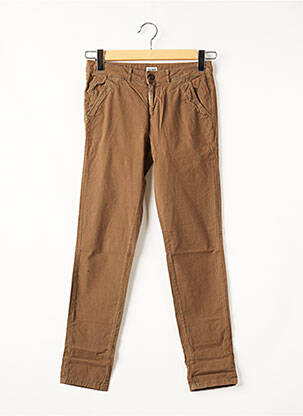 Pantalon chino talie joasă talie joasă maro REIKO femeie