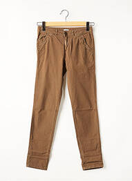 Pantalon chino talie joasă talie joasă maro REIKO femme