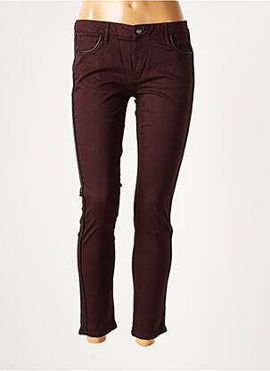 Pantalon slim talie joasă talie joasă roșu REIKO femeie