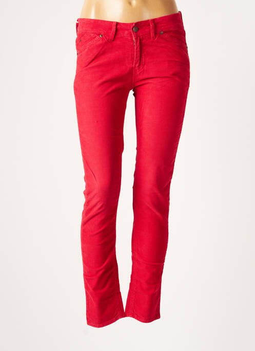 Pantalon slim roșu REIKO femeie