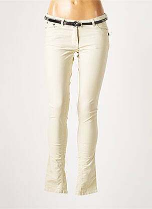 Pantalon slim talie joasă talie joasă bej MAISON SCOTCH femeie