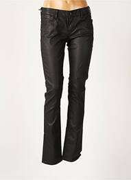 Pantalon slim broderie cu nituri talie joasă negru TEDDY SMITH femme