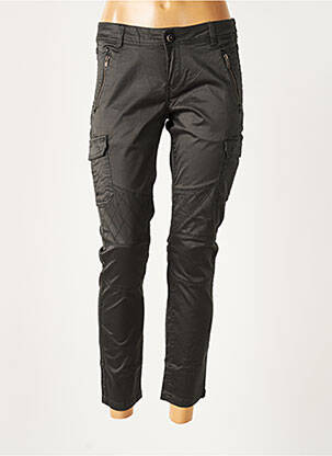 Pantalon cargo buzunare talie joasă negru TEDDY SMITH femeie
